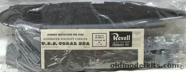Revell 1/540 USS Coral Sea Aircraft Carrier - Motorized - Bagged, H399-398 plastic model kit